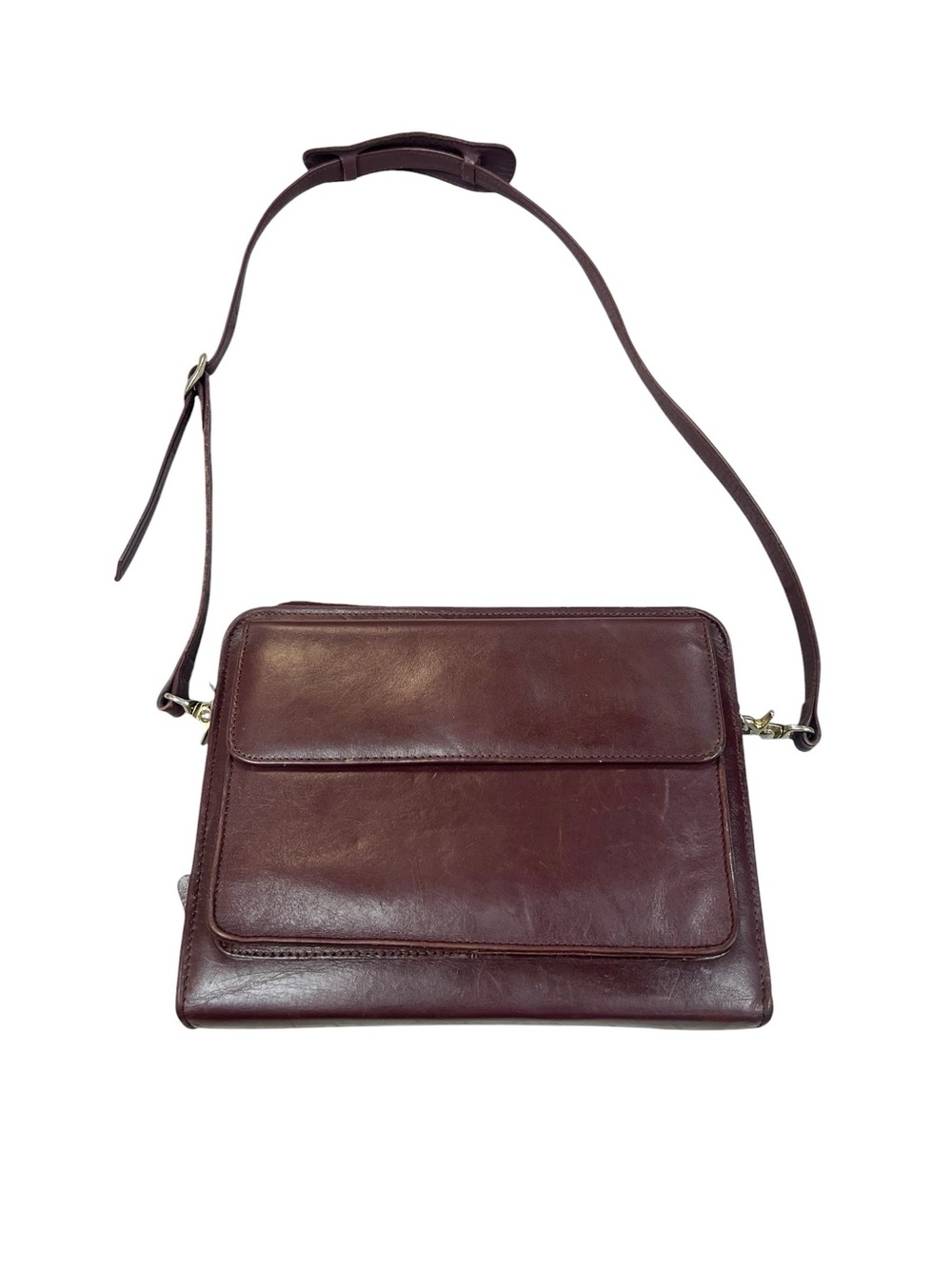 Vintage Franklin Quest 7 Ring Oxeblood Leather Planner Purse 90s Preppy Academia